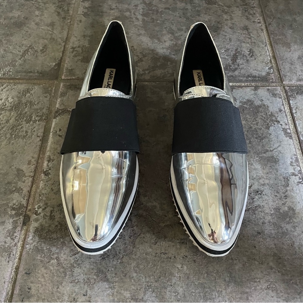 Karl Lagerfeld Shoes Sneakers Dress Shoes . Stylish . Size 8M . Euro 38.5B